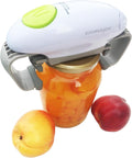 Electric Jar Opener, Jar Opener, Automatic Jar Opener, Automatic Jar Opener for Seniors with Arthritis, Fits Almost All Lid Sizes, Not Applicable to Plastic Jars(White)