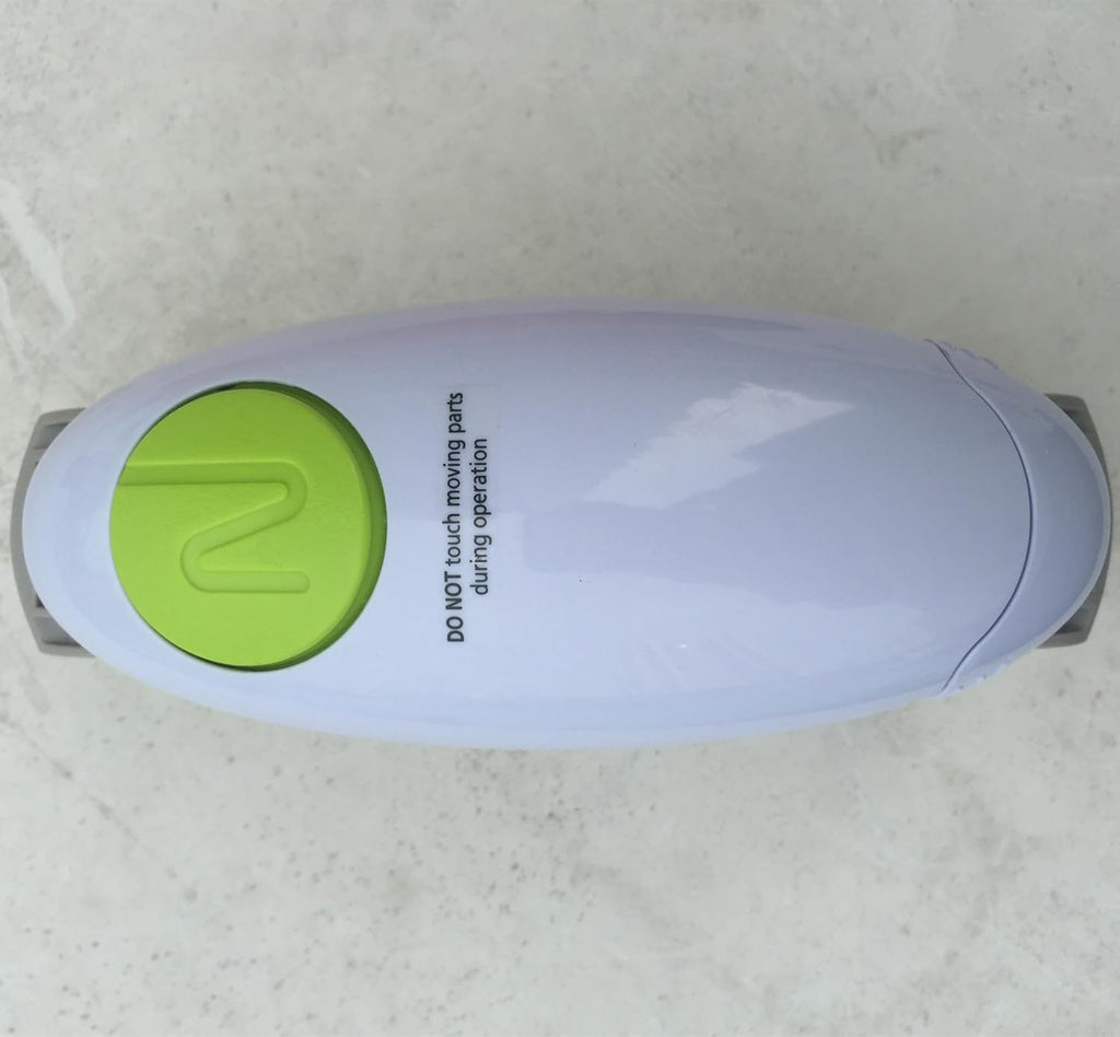 Electric Jar Opener, Jar Opener, Automatic Jar Opener, Automatic Jar Opener for Seniors with Arthritis, Fits Almost All Lid Sizes, Not Applicable to Plastic Jars(White)